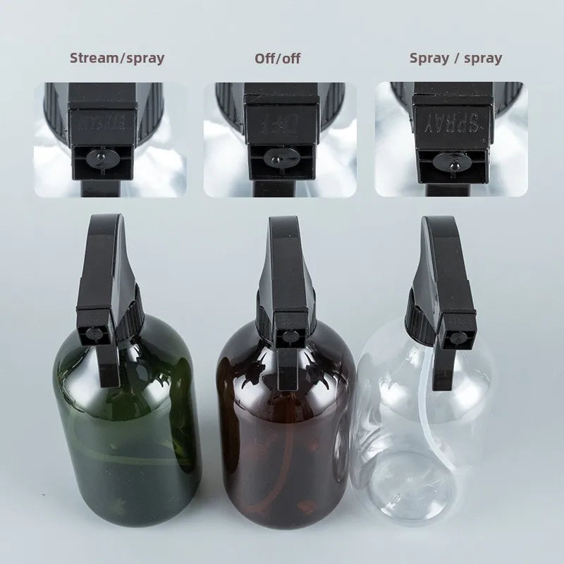 300/500ML Plastic Spray Bottle Large Capacity High Pressure Moisturizer Empty Container for Water Can Hair Stylist Hairdressing