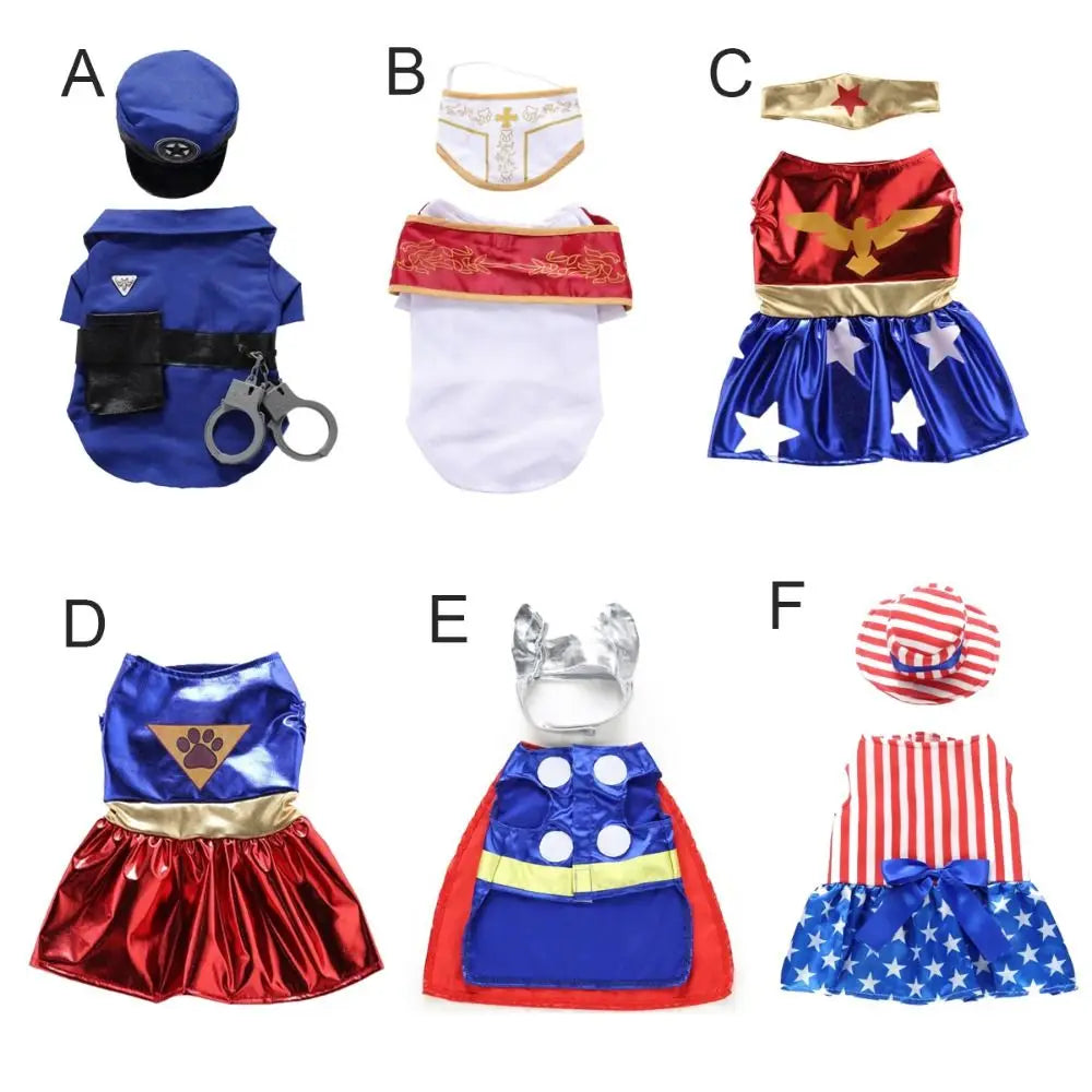 Halloween Cosplay Pet Cat Dress Up Clothes For Dog Costume Outfit PET Cat Costume Christmas Party Dog Coat Cloth Waem Suit