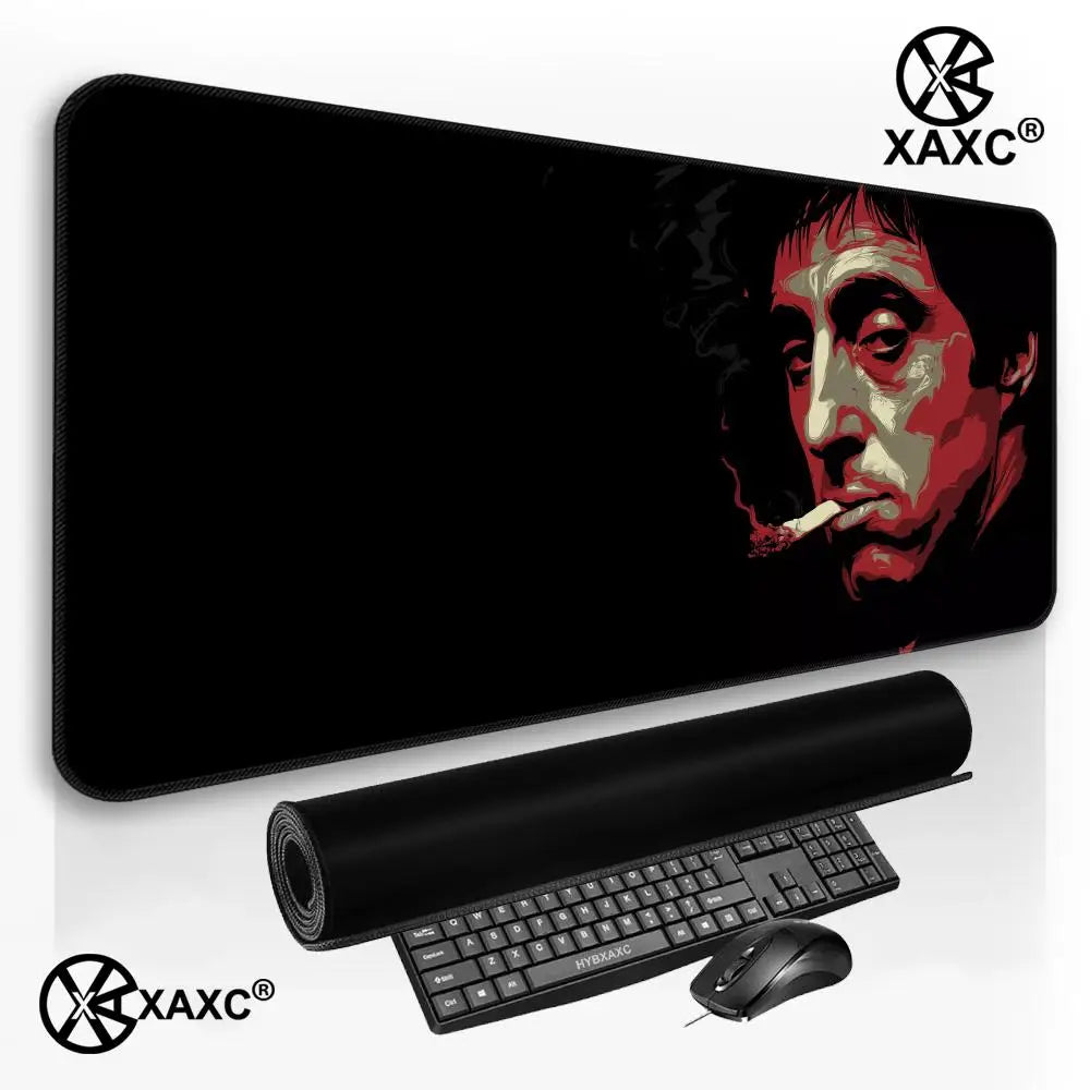 Movie Scarface 1983 Mouse Pad Non-slip Desk Mat PC Laptop Accessories Rubber Office Keyboard Large Gamers Decoracion XAXC