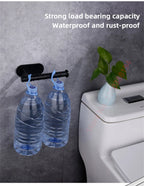 Adhesive Toilet Roll Paper Holder Organizer Wall Mount Storage Stand Kitchen Bathroom No Drill Tissue Towel Dispenser Stainless