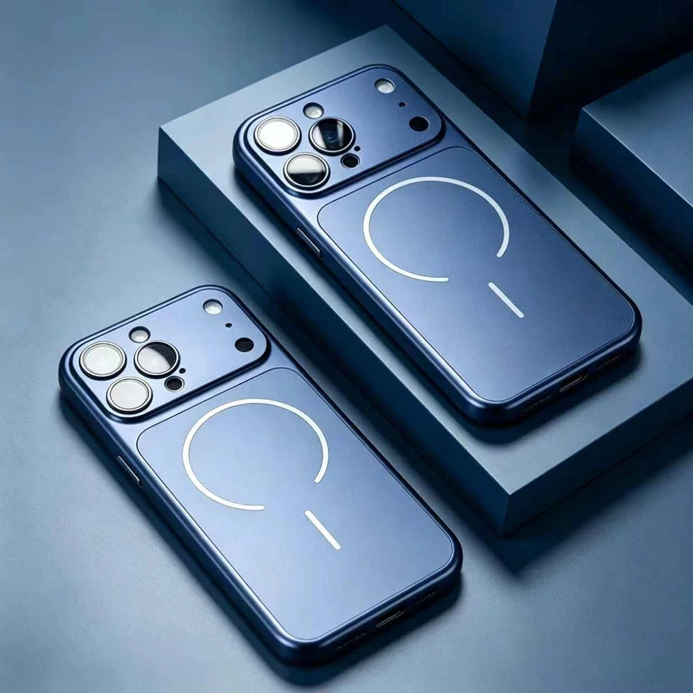 Luxury Matte Hard PC Shockproof for MagSafe Wireless Charge Case for IPhone 18 17 17Air 16 15 14 13 Pro Max Protection Cover