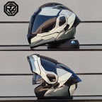 ORZ Personalised Motorcycle Full Face Helmet Men Women Fashion Dual Lens Helmets Motocross Racing Modular Flip Up Casco Moto