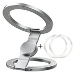 Double Sided Magnetic Suction 3 Sections Shimmering Powder Magnetic Ring Phone Holder 360° Rotatable Ultra Light Ultra Thin Allo