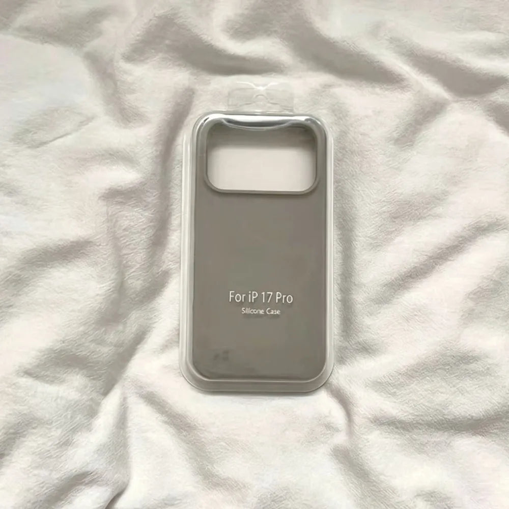 Fashion Original Liquid Silicone Skin Feel Soft Case For IPhone 18 Pro 17 Air 16 15 14 Plus 13 Pro Max Full-pack Anti-Drop Cover
