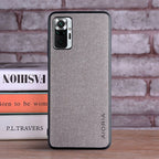Case for Xiaomi Redmi Note 10 Pro 10S 4G 5G coque Luxury textile Leather soft phone cover for redmi note 10 pro case funda capa