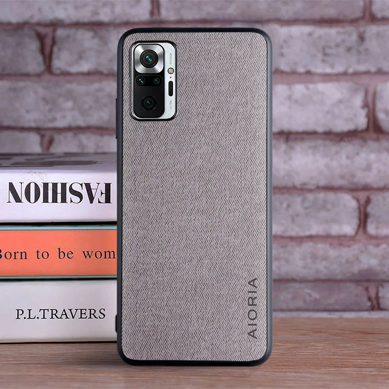 Case for Xiaomi Redmi Note 10 Pro 10S 4G 5G coque Luxury textile Leather soft phone cover for redmi note 10 pro case funda capa