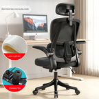 Ergonomic Home Office Chair, Comfortable Desk Chair for Students with Back Support, Long Sitting Study Chair