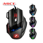 4-Keys Gaming Wired Optical Mouse RGB Backlit 3200DPI Adjustable Ergonomic Design Gamer Mouse For PC Computer Laptop Tablet