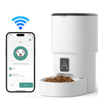 4L USB Smart Button WIFI APP Video Pet Feeder Automatic Cat Food Dispenser Bowl Dog Slow Food Feeder With Timed Camera Feeder