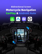 EKIY 5.0 inch Wireless CarPlay Moto Android Auto Portable Digital Motorcycle Dashboard GPS Navigation Removable Display Screen