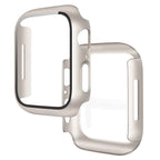 Tempered Glass+Cover For Apple Watch 11 10 9 8 7 46mm 42mm PC Bumper Screen Protector Case iWatch Series 7 6 5 4 SE3 44 40 45mm