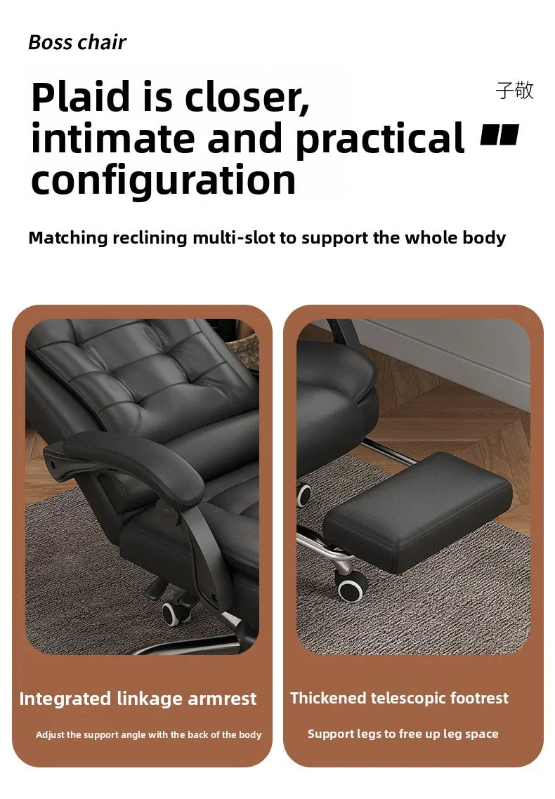 Multi-functional Computer chair Household comfortable boss chair Lifting swivel chair Recumbent back office chair
