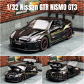 1/32 Nissan Skyline GTR R35 Nismo GT3 Racing Toy Car Model For Children RMZ CiTY Diecast Alloy Miniature Sound Light Collection