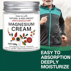 Non-Greasy 100g Magnesium Joint & Muscle Care Cream Nourishes/Moisturizes, Daily Use Boosts Elastic Skin Chamomile, Lavender