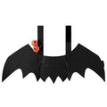 Halloween Pet Bat Wings Costume Cat Dog Clothes with 2 Pumpkin Bells Cosplay Outfit for Small Cats Dogs Party Dress Up Fun