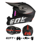 Off Road Motorcycle Helmet Rally Downhill Full Helmet Riding with Goggles Suitable for All Seasons for Men Women and Children