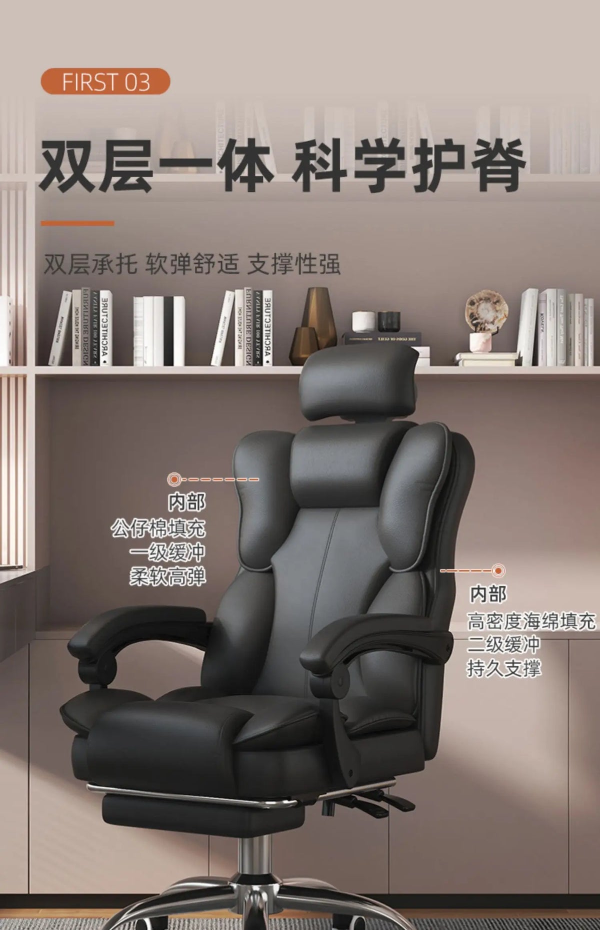 Ergonomic Luxury Office Chair Nordic Comfortable Armchair Study Gaming Chair Relax Chaise De Jeux Gaming Office Furniture