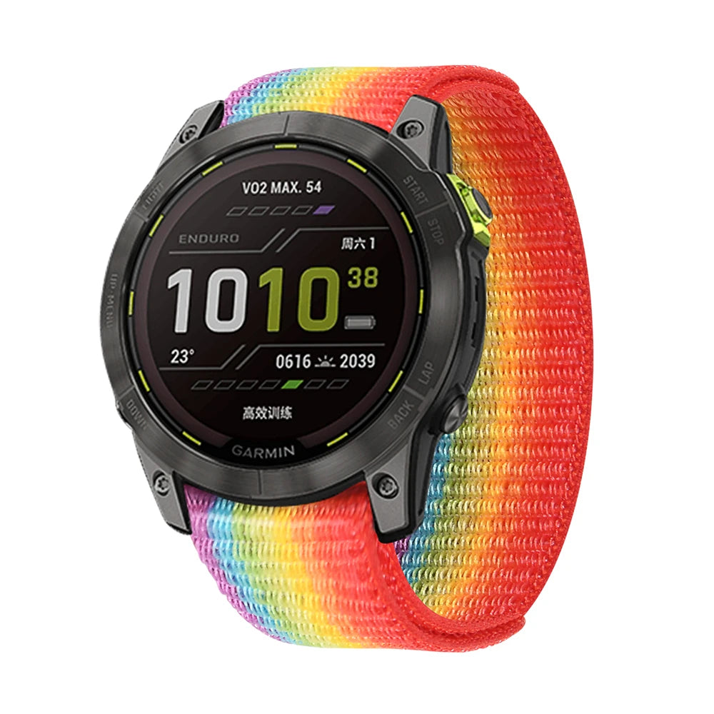 22mm 26mm QuickFit Nylon Loop Strap For Garmin Tactix 7 AMOLED Delta Bravo Band For Garmin Fenix 7X 6 PRO 5 3 Braided Watchbands