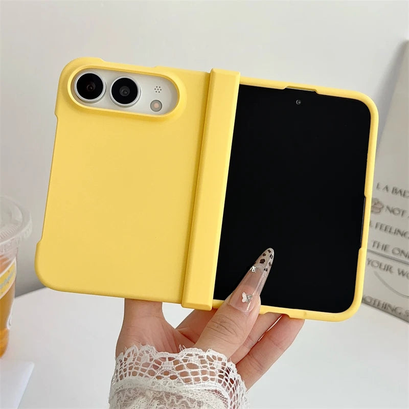 Luxury Dopamine Candy Color Matte Phone Case For iPhone Duo Fold Hinge Protection Ultra-thin Hard PC Cover For iPhone Duo Ultra