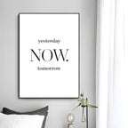 Minimalist Text Inspirational Poster Wall Art Print Poster Decorative Mural Home Decor Gift Unframed