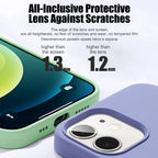 Luxury Shockproof Case For Apple iPhone 11 12 13 14 15 16 17 Pro Max 17 Air Plus Liquid Silicone Cases Cover Phone Accessories