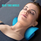 Massage Pillow Neck Shoulder Cervical Chiropractic Traction Device Head Back Relaxer for Pain Relief Body Massager