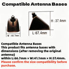 Universal Carbon Fiber Look Car Roof Top Mount Shark Fin Aerial Antenna Toppers Auto Radio AM FM Antenna Signal Amplifier Aerial