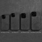 Solid Color Alcantara Phone Case for iPhone 17 Pro Max 17air 16 Pro 16E 15 Plus 14 13 12 Mini 11 XS XR Suede Leather Hard Cover