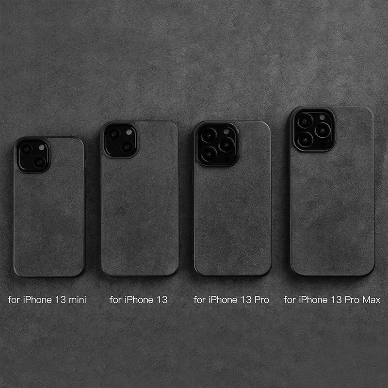 Solid Color Alcantara Phone Case for iPhone 17 Pro Max 17air 16 Pro 16E 15 Plus 14 13 12 Mini 11 XS XR Suede Leather Hard Cover