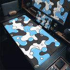 Gaming Mouse Pads Large Size Table Pad Blue White Strata Liquid Mouse Pad Computer Play Mat Leather Mouse Pad Keyboard Desk Mat
