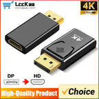 4K 30Hz/60Hz DP DisplayPort to HDMI-compatible Adapter Converter Display Port DP to HDTV Adapter Video Audio Laptop PC Laptop