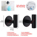 Adhesive Toilet Roll Paper Holder Organizer Wall Mount Storage Stand Kitchen Bathroom No Drill Tissue Towel Dispenser Stainless