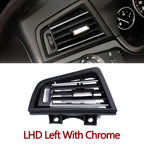 LHD RHD Car Front Rear Air Conditioning Chromed AC Vent Grille Outlet Cover Panel For BMW 5 Series F10 F11 F18 520i 523i 525i