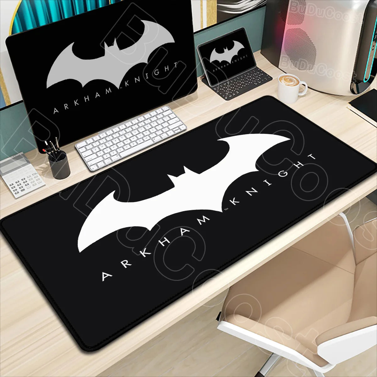 B-Batman Mouse Pad HD Large Gaming Non-slip Rubber Keyboard Desk Mat Office Laptop Computer Pc Gamer Cabinet Mousepad Xxl Carpet