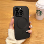 For Magsafe Magnetic Wireless Charge Case For iPhone 17 16 15 14 13 12 11 Pro Max Plus Air Silicone Glass Lens Protection Cover