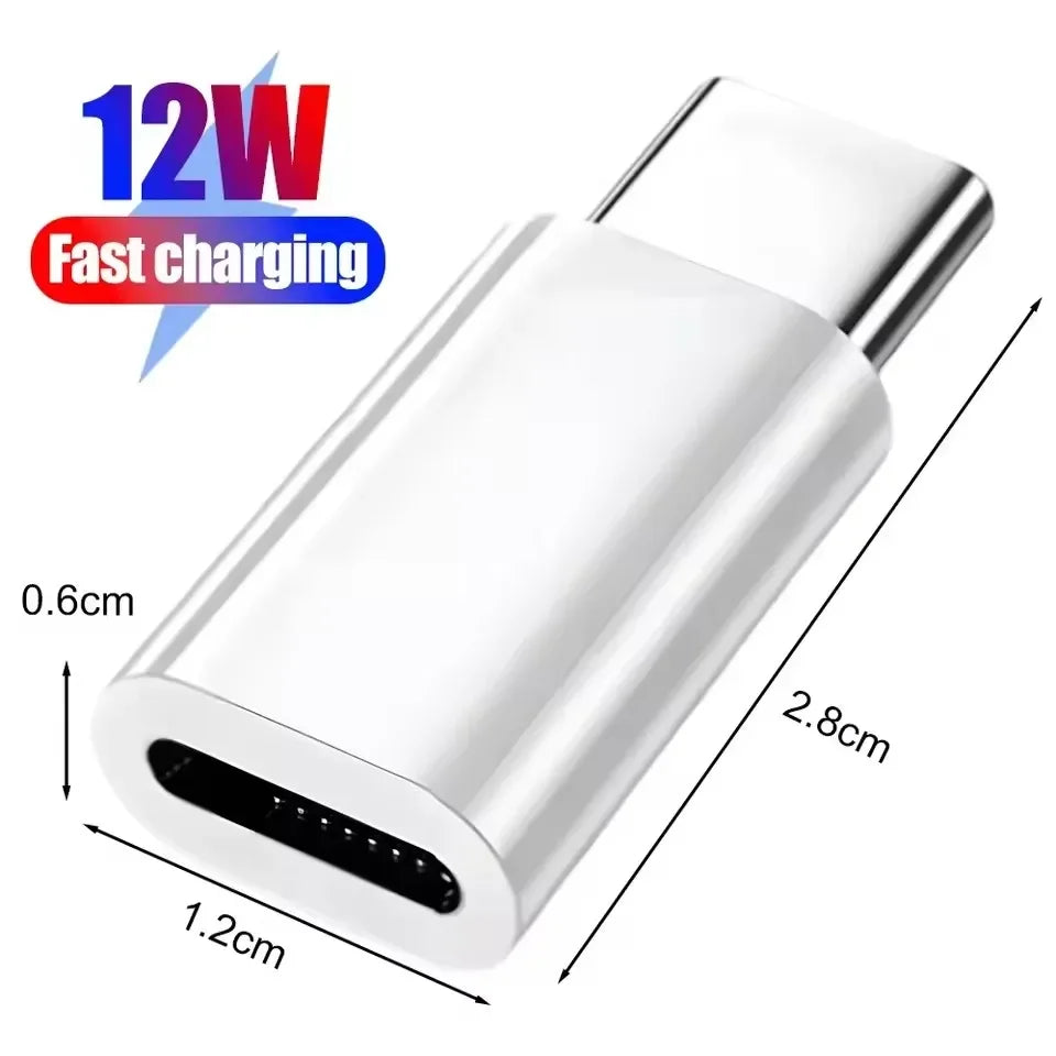 IOS To USB C Fast Charging Adaptador Lightnning To Type C Adapter USB C Data Transfer Converter for IPhone 17 15 Samsung Google