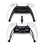 Chrome Black Glossy Chrome DIY Replacement Controller Shell for PS5 Custom Plates Cover Compatible Upgrade For PS5 Slim