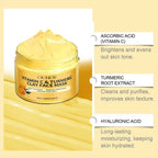 Turmeric Vitamin C Clay Mask Clay for Dull & Blemish-Prone Skin, Deep Cleansing Facial Mask, Face Masks Skincare Oil Control