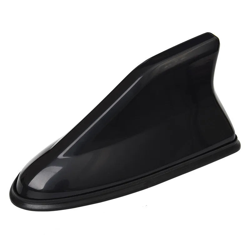 Universal Carbon Fiber Look Car Roof Top Mount Shark Fin Aerial Antenna Toppers Auto Radio AM FM Antenna Signal Amplifier Aerial