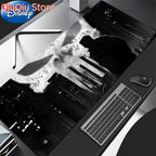 HD Print Anime Mouse Pad Office Computer Gamer Mousepad Laptop P-punisher Keyboard Pad PC Terror Skull Logo Gaming Desk Mice Mat