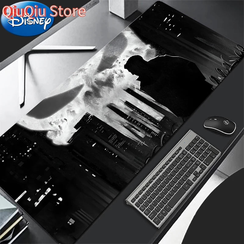 HD Print Anime Mouse Pad Office Computer Gamer Mousepad Laptop P-punisher Keyboard Pad PC Terror Skull Logo Gaming Desk Mice Mat