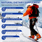 Fish Oil Capsules Rich in EPA & DHA for Heart Brain Eyes Immune Health Omega 3 Fatty Acids Supplement