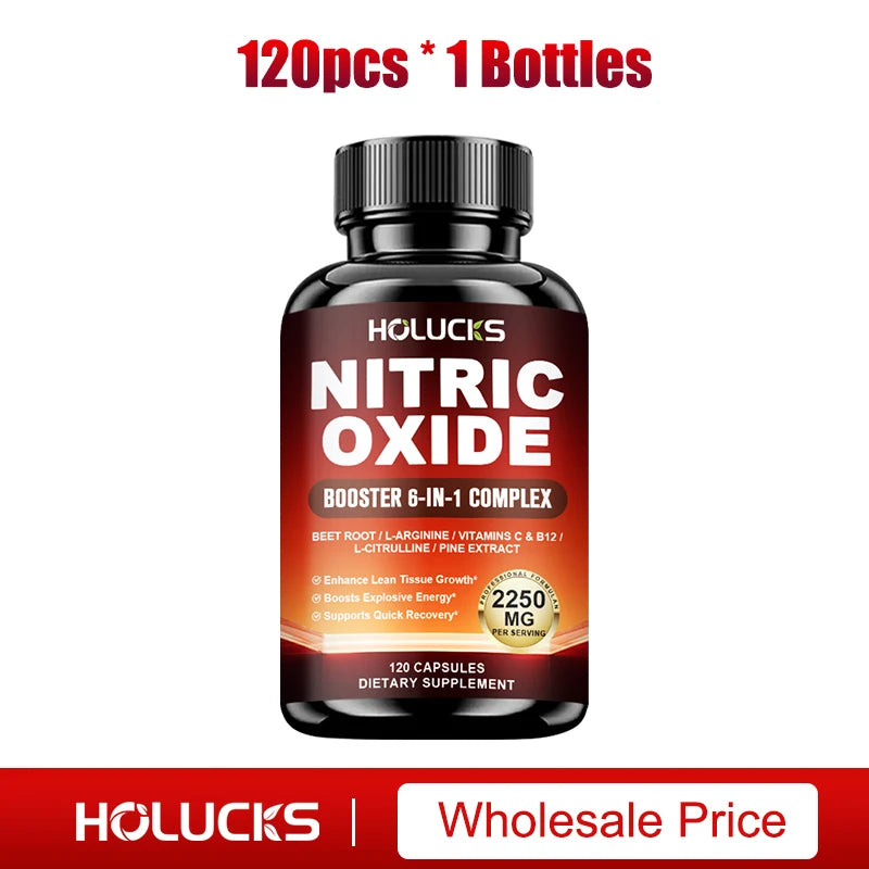 Nitric Oxide Booster Pre-Workout Boosts Muscle, Pump, Energy and Endurance, Performance & Muscle Mass, Beet Root Supplement