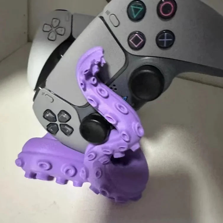 3D Printed Octopus Game Controller Stand Suitable for PS5 Controllers Desktop Stand Holiday Gift Home Decor Statue Ornament
