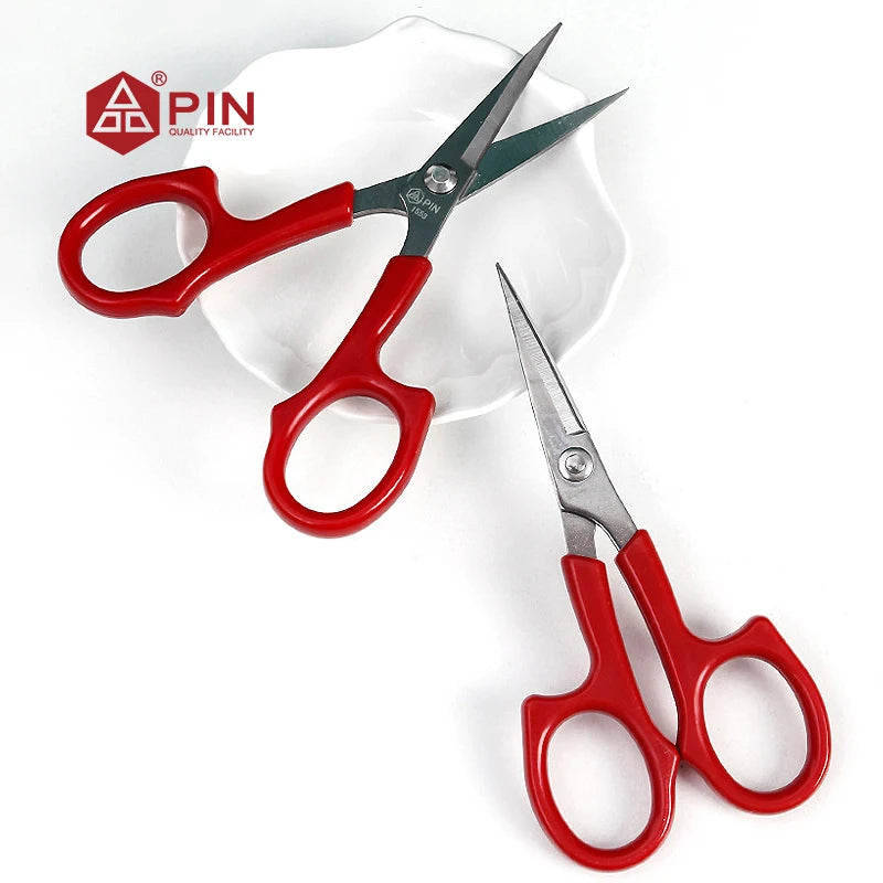 PIN 13cm/5.12inch Stainless Steel Embroidery Scissors - 2 Styles (Straight & Curved Head) for Sewing & Crafts Sewing Scissors