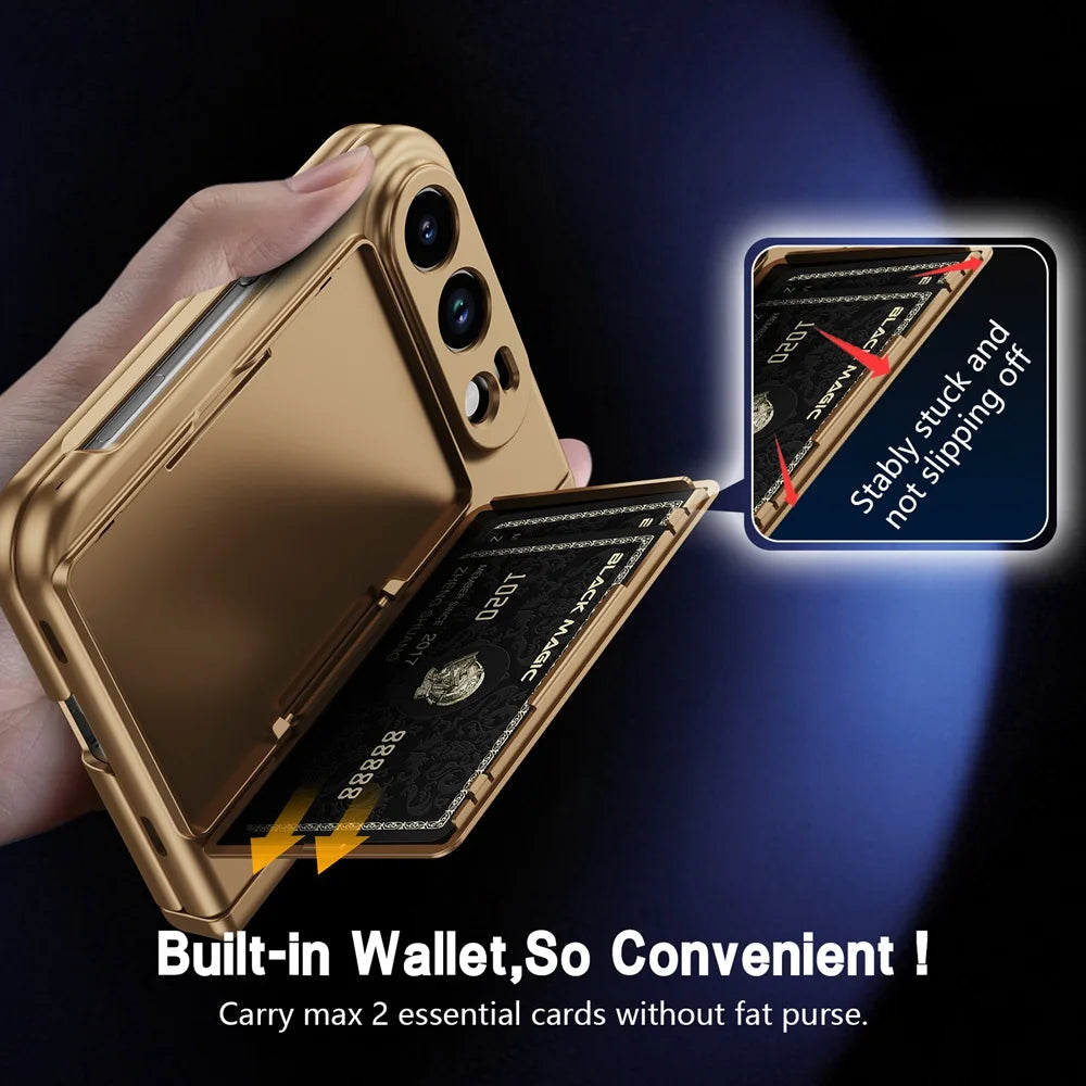 iPhone Duo Case With S Pen Holder Card Wallet Hinge Screen Protector And Stand