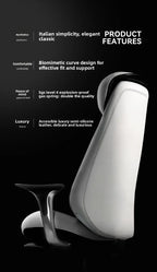leather boss chair, executive chair, swivel chair, lunch break, carefree computer chair, sedentary and comfortable study home