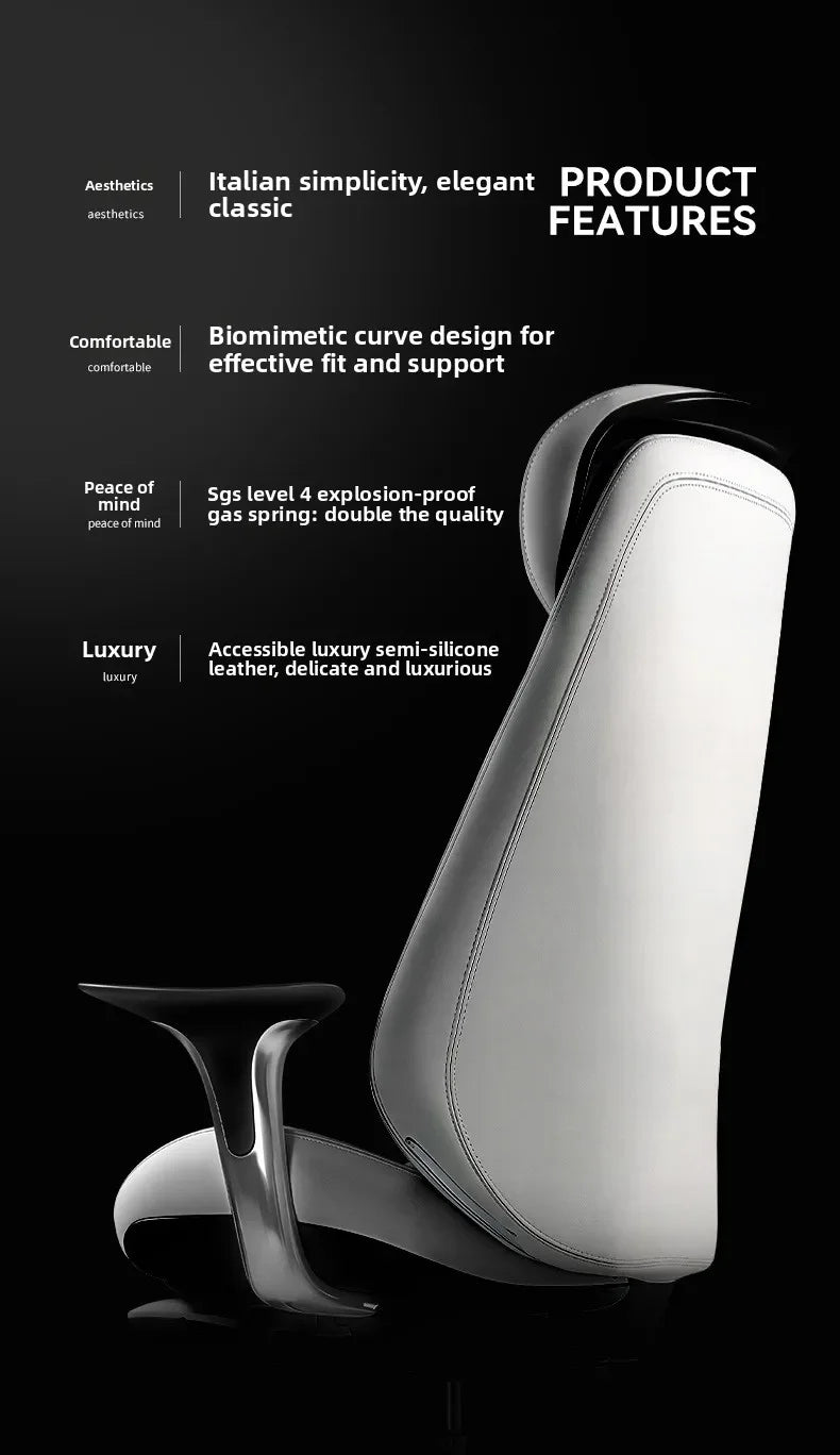 leather boss chair, executive chair, swivel chair, lunch break, carefree computer chair, sedentary and comfortable study home