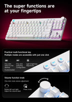 Mchose Mix87 Magnetic Swtich Keyboard Wired Gaming Keyboard 8K+256K Esport 0.08ms Low Latency E-Sports Custom Gamer Accessories