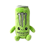 Zero Sugar White Monster Energy Drink Plush Toy Simulation Can Stuffed Ornament Doll Cute Soft Figure Decor Gift for Friend